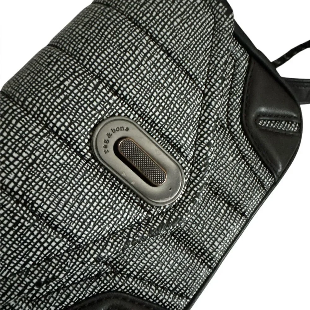 Rag & Bone mini Black and Gray Crossbody Bag with Elegant Design